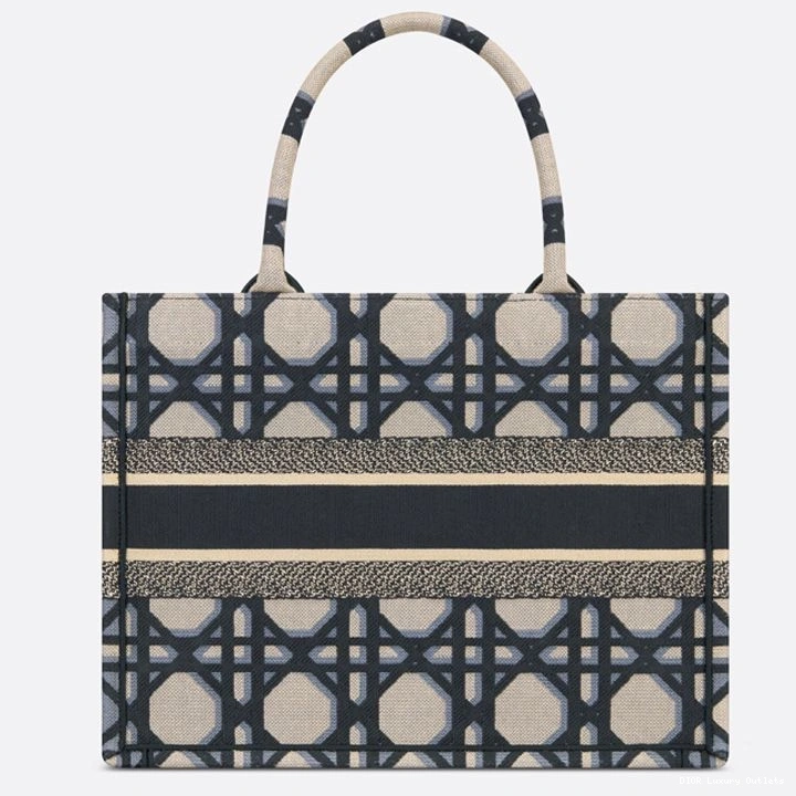 Cheap Motif Book Dior Tote Macrocannage Canvas Blue 0816 Luxury